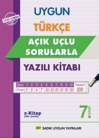 7. Sınıf Türkçe Açık Uçlu Sorularla Yazılıya Kitabı 