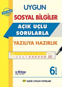 6. Sınıf Sosyal Bilgiler Açık Uçlu Sorularla Yazılıya  Hazırlık 