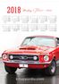2018 Takvimli Poster - Arabalar Mustang
