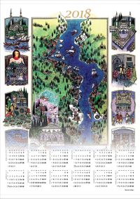 2018 Takvimli Poster - Minyaturler - Nusret Çolpan