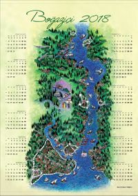 2018 Takvimli Poster - Minyaturler - Nusret Çolpan - Bogazici