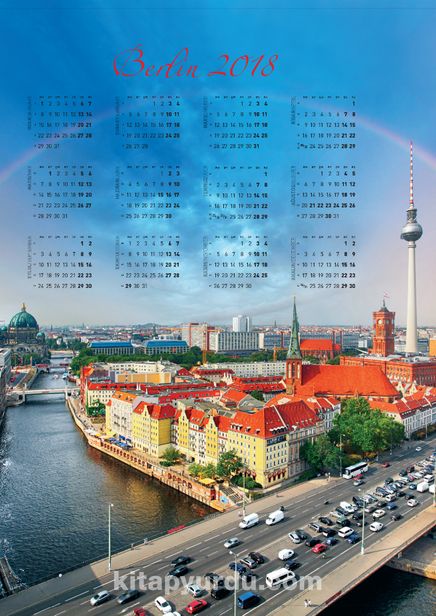 2018 Takvimli Poster - Şehirler - Berlin