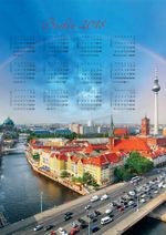 2018 Takvimli Poster - Şehirler - Berlin