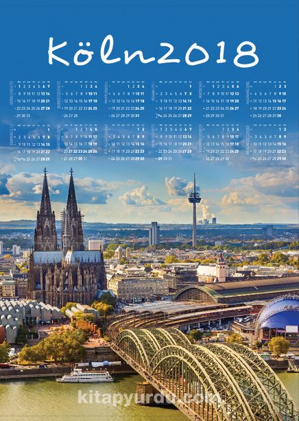 2018 Takvimli Poster - Şehirler - Köln