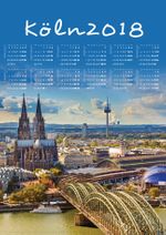 2018 Takvimli Poster - Şehirler - Köln
