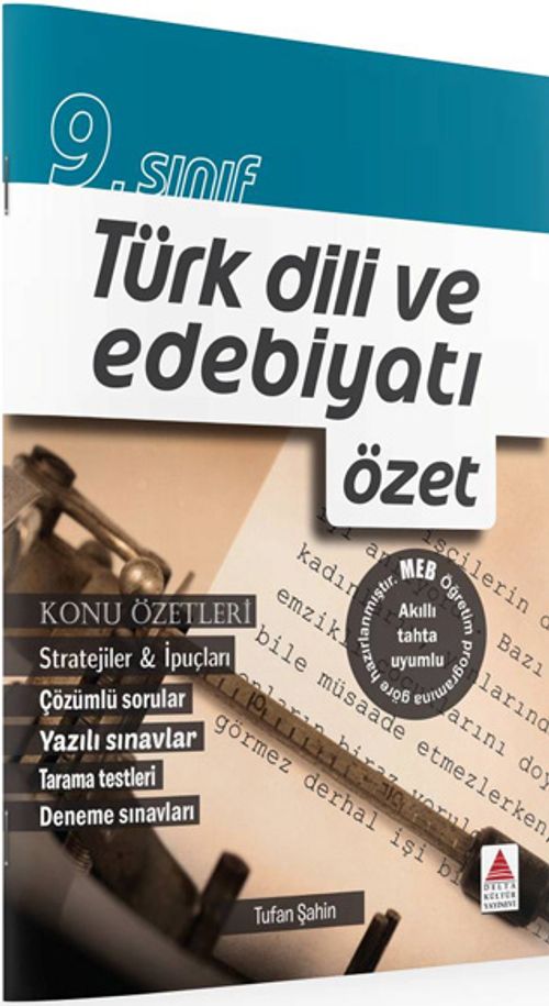 9. Sınıf Türk Dili ve Edebiyatı Konu Özetli Çözümlü Soru Bankası 