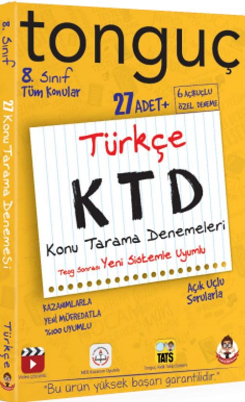 8. Sınıf Türkçe Konu Tarama Denemeleri