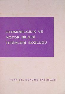 Otomobilcilik ve Motor Bilgisi Terimleri Sözlüğü 6-F-38