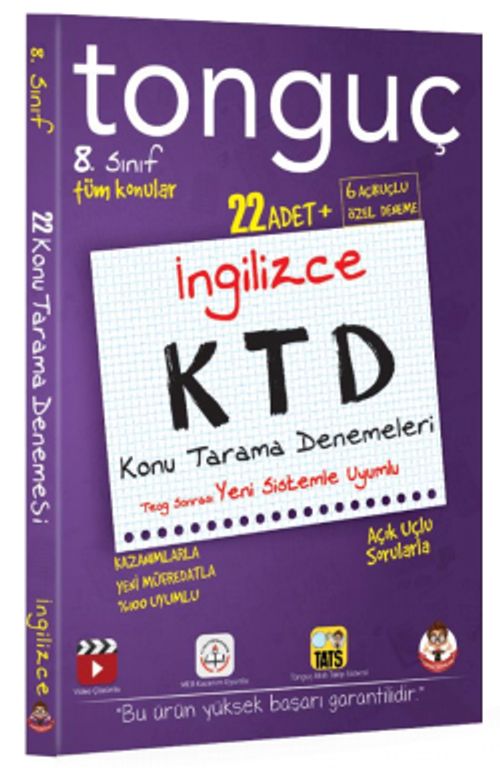 8. Sınıf İngilizce Konu Tarama Denemeleri