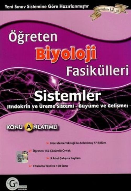 Öğreten Konu Anlatımlı Biyoloji Fasikülleri Sistemler (Endokrin ve Üreme Sistemi-Büyüme ve Gelişme)