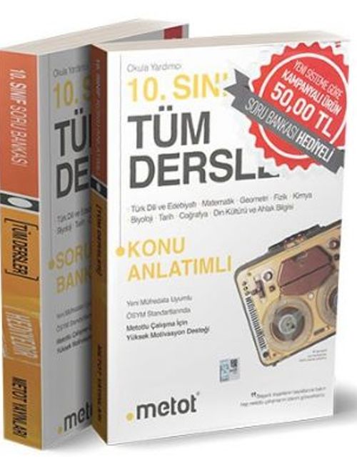 10. Sınıf Tüm Dersler konu Anlatımlı+ Soru Bankası 