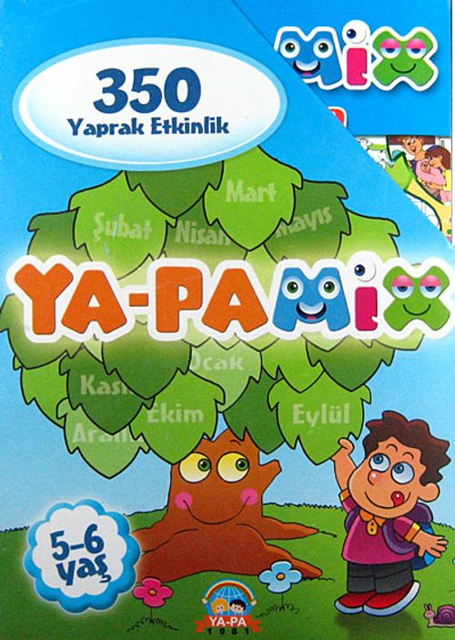 Ya-Pa Mix 350 Yaprak Etkinlik / 10 Kitap (5-6 Yaş)