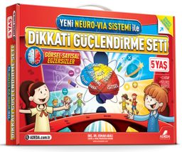 Dikkati Güçlendirme Seti 3 Kitap (5 Yaş) (Yeni Neuro-Via Sistemi ile)