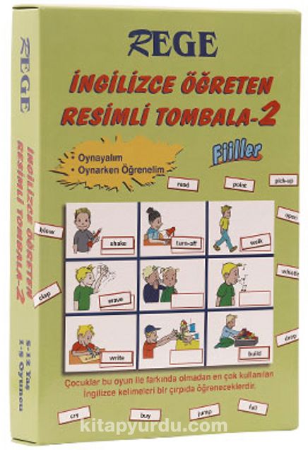 İngilizce Öğreten Resimli Tombala - 2 (Fiiller)