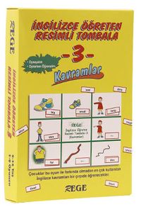 İngilizce Öğreten Resimli Tombala 3 (Kavramlar)