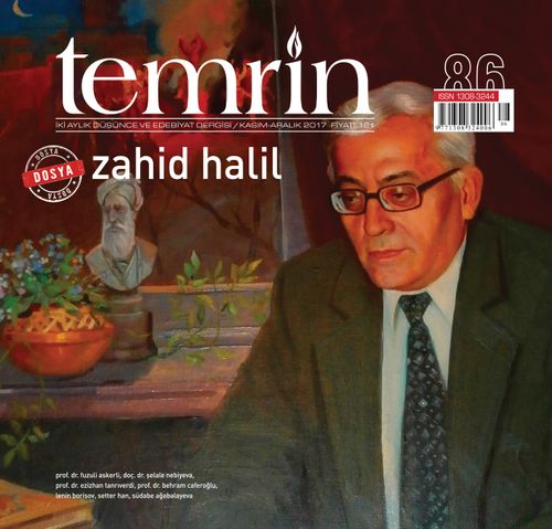Temrin Aylık Düşünce ve Edebiyat Dergisi Sayı:86 Kasım-Aralık 2017