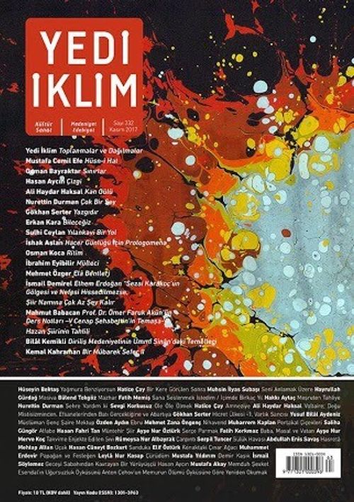 7edi İklim Sayı:332 Kasım 2017 Kültür Sanat Medeniyet Edebiyat Dergisi