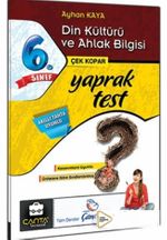 6. Sınıf Din Kültürü ve Ahlak Bilgisi Kazandıran Yaprak Test