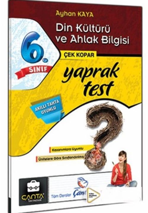 6. Sınıf Din Kültürü ve Ahlak Bilgisi Kazandıran Yaprak Test