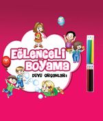 Eğlenceli Boyama / Duyu Organları  (6'lı Kuru Boya Hediyeli)