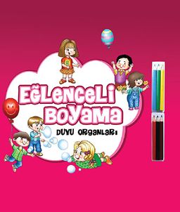 Eğlenceli Boyama / Duyu Organları  (6'lı Kuru Boya Hediyeli)