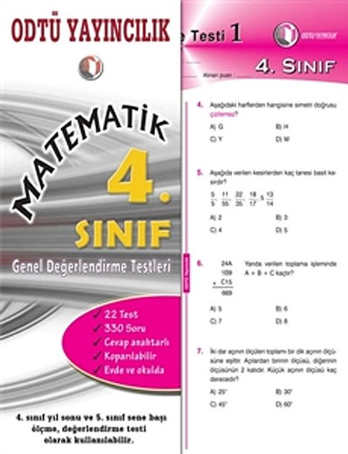 Matematik 4. Sınıf Genel Değerlendirme Testleri
