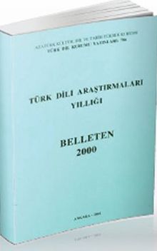 Türk Dili Araştırmaları Yıllığı Belleten  2000