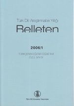 Türk Dili Araştırmaları Yıllığı Belleten 2006 / 1