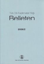 Türk Dili Araştırmaları Yıllığı Belleten 2006 / 2