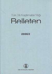 Türk Dili Araştırmaları Yıllığı Belleten 2006 / 2
