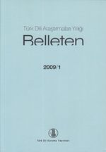 Türk Dili Araştırmaları Yıllığı Belleten 2009 / 1