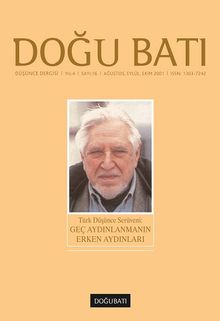 Doğu Batı Sayı: 16 Ağustos, Eylül, Ekim 2001(Üç Aylık Düşünce Dergisi)