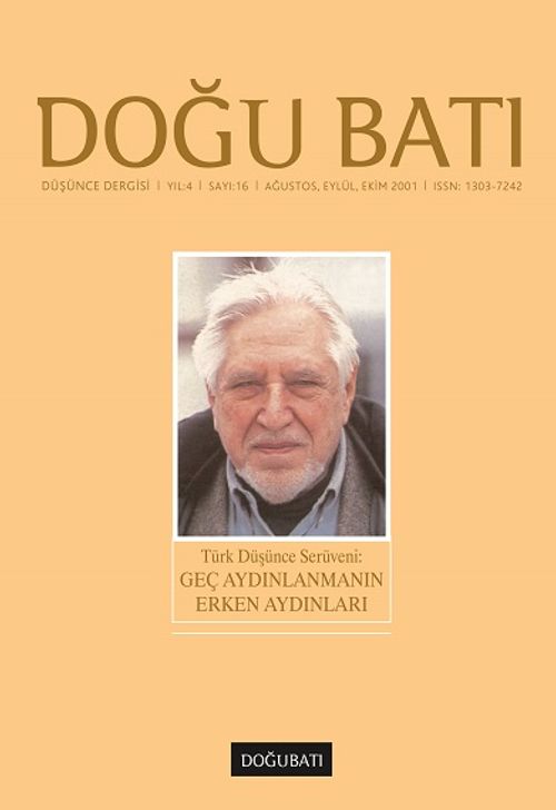 Doğu Batı Sayı: 16 Ağustos, Eylül, Ekim 2001(Üç Aylık Düşünce Dergisi)