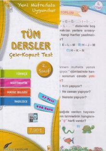 2. Sınıf  Tüm Dersler Çek Kopart Yaprak Test