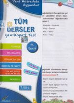 4. Sınıf Tüm Dersler Çek Kopart Yaprak Test 