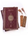 Mesnevi-i Ma'nevi (2 Cilt) + Ahşap Ayra&ccedil; - Osmanlı Desen + Ahşap Ayra&ccedil; - Lale - R&ouml;lyef Cevizli