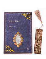 Şem'i Divanı + Ahşap Ayraç - Lale - Rölyef Cevizli 