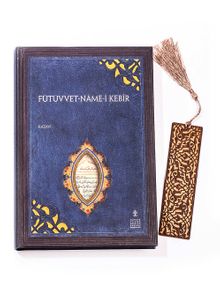Fütüvvet Name-i Kebir + Ahşap Ayraç - Lale - Rölyef Cevizli 