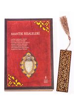 Mantık Risaleleri + Ahşap Ayraç - Lale - Rölyef Cevizli 