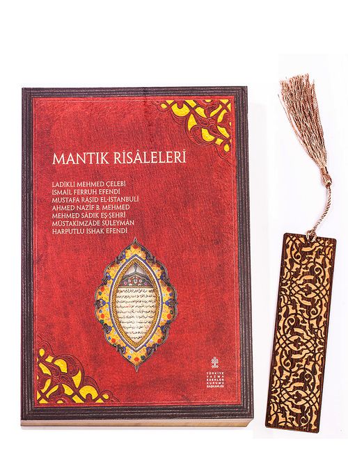 Mantık Risaleleri + Ahşap Ayraç - Lale - Rölyef Cevizli 