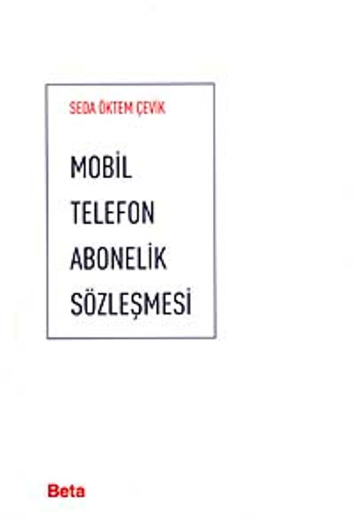 Mobil Telefon Abonelik Sözleşmesi
