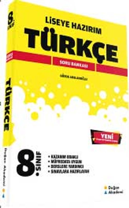 Liseye Hazırım 8. Sınıf Türkçe Soru Bankası