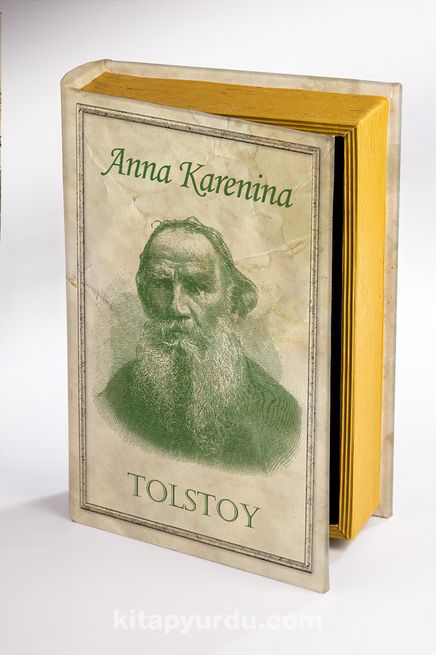 Kitap Şeklinde Ahşap Hediye Kutu Tarih ve Yazarlar - Anna Karenina - Tolstoy