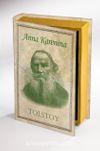 Kitap Şeklinde Ahşap Hediye Kutu Tarih ve Yazarlar - Anna Karenina - Tolstoy