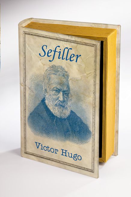 Kitap Şeklinde Ahşap Kutu - Tarih ve Yazarlar - Sefiller - Victor Hugo