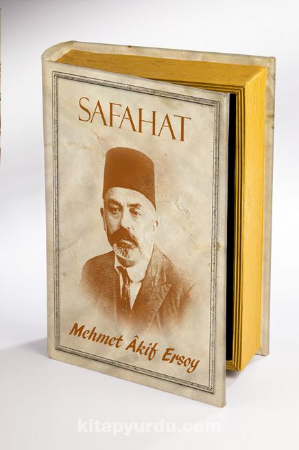 Kitap Şeklinde Ahşap Kutu - Tarih ve Yazarlar - Safahat - Mehmet Akif Ersoy