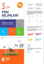 5. Sınıf Fen Bilimleri Yaprak Test Çek Kopar (Yeni Müfredat)