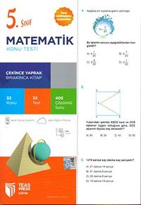 5. Sınıf Matematik Yaprak Test Çek Kopar (Yeni Müfredat)