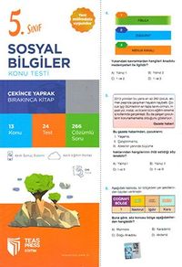 5. Sınıf Sosyal Bilgiler Yaprak Test Çek Kopar (Yeni Müfredat)