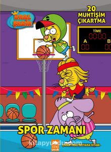 Spor Zamanı / Çıkartmalı Boyama Kitabı - Kolektif